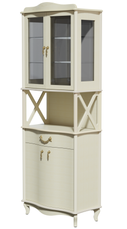 Шкаф витрина Джульетта 2 двери 75х41,5х206,3 см 